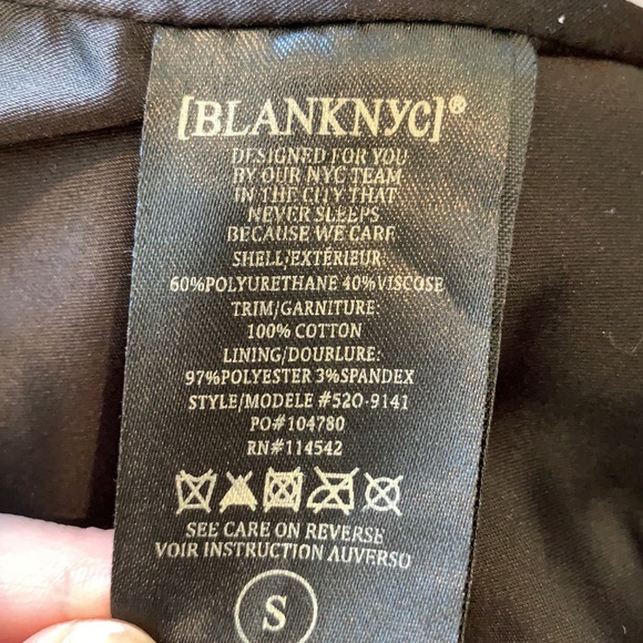 Blank NYC fake leather jacket with denim details - Picture 4 of 4